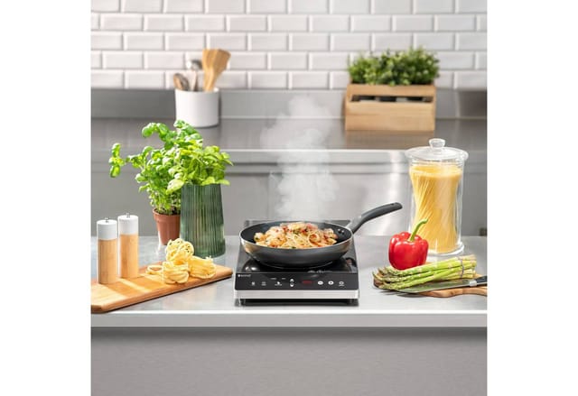 Royal Catering - Induktionsplatte Induktionskochplatte Induktionskocher 60 - 240 °c 2 x ⌀22 cm