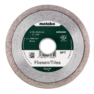 Metabo - Diamanttrennscheibe sp - t, 125x22,23 mm, Fliesen (628556000)