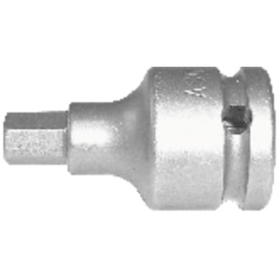 ASW - Kraftschraubersteckschlüsseleinsatz 725 1/2 ″ Innensechskant Schlüsselweite 10 mm Länge 55 mm