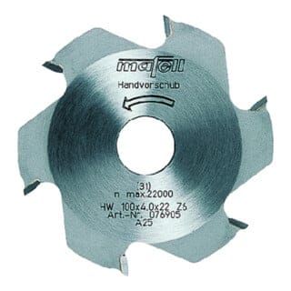 Scheibenfräser 100 x 22 z 6 Lamellen Nutfräse lnf 20 Flachdübel 076905 - Mafell