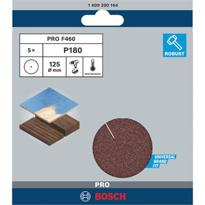 Pro F460 Schleifblatt 125 mm 180 - 1609200164 - Bosch