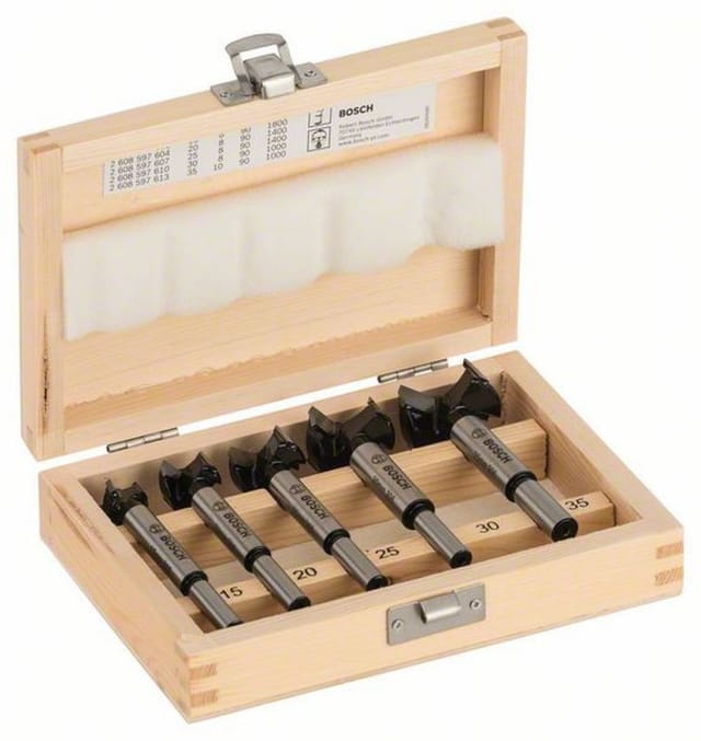 Set mit 5 Scharnierlochbohrer BOSCH (2 607 018 750)
