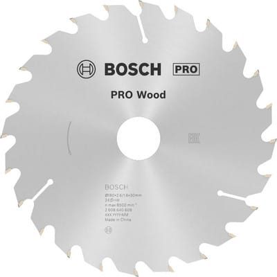 Pro Wood Kreissägeblatt, 180 x 2,6 x 30 mm, T24 - Bosch