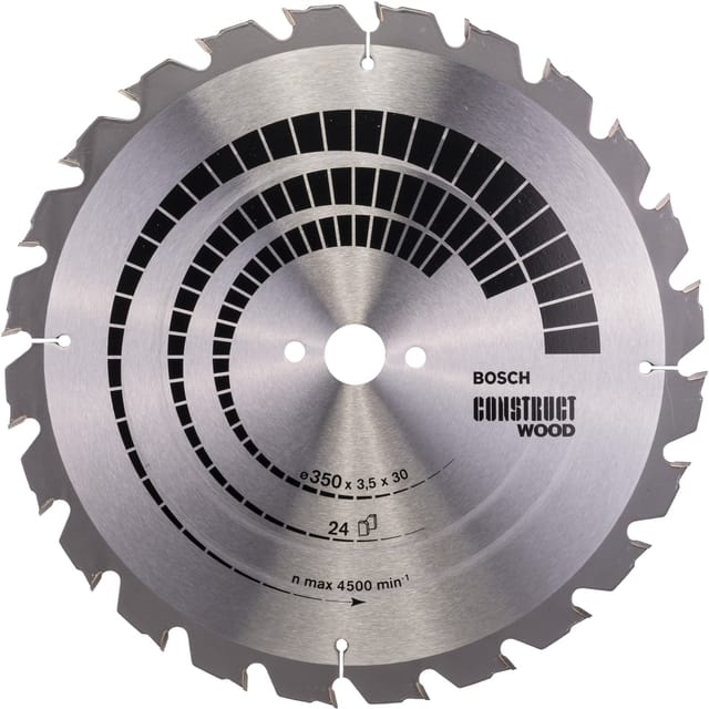 Pro Construct Wood Kreissägeblatt, 350 x 3,5 x 30 mm, T24 - Bosch