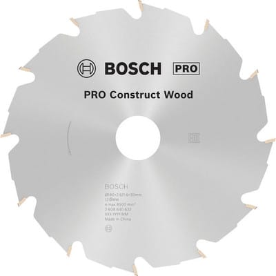 Hm Sägeblatt Construct Wood 180x2,6x30/20mm Z=12 - Bosch