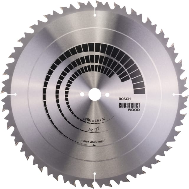 Pro Wood Kreissägeblatt, 450 x 3.8 x 30 mm, T32 - Bosch