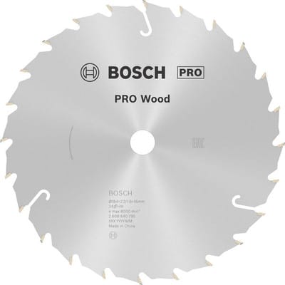 Pro Wood Kreissägeblatt, 184 x 2,2 x 16 mm, T24 - Bosch