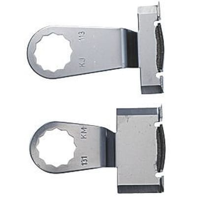 No Brand - fein Schabmesser-Set, best. aus: je 1 Schabmesser mit Querschneide und Kratzschutzbeschichtung auf stirnseitigem Anschlag (Form 113/131)