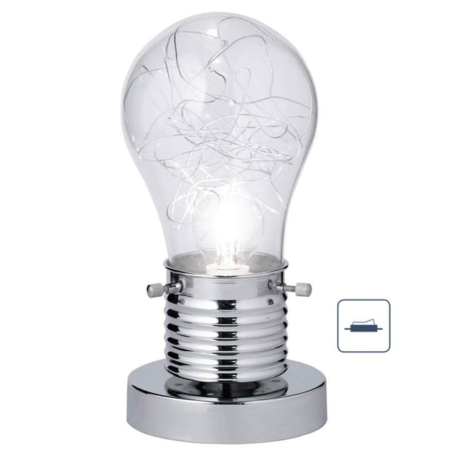 Kleine Tischleuchte futura Glühbirnen Lampe, Höhe 25cm