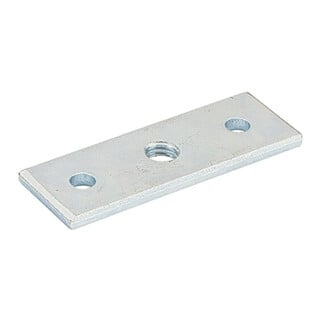 Halteplatte mit Gewinde M8 Stahl chromatiert