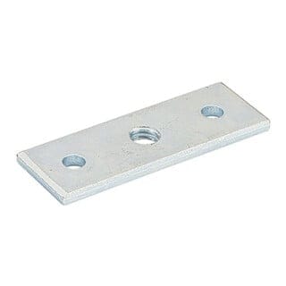 Halteplatte mit Gewinde M8 Stahl chromatiert