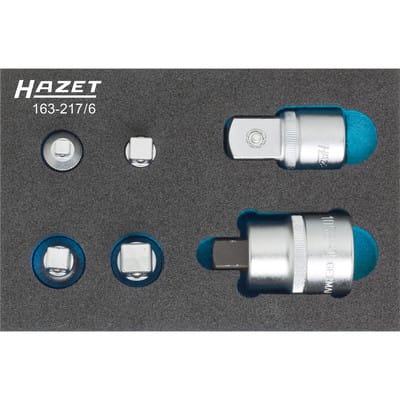 Adapter Satz, Anzahl Werkzeuge: 6, Art.Nr. 163-217/6 - Hazet