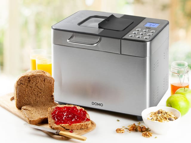 Domo - Profi Brotbackautomat Edelstahl mit 18 Programmen