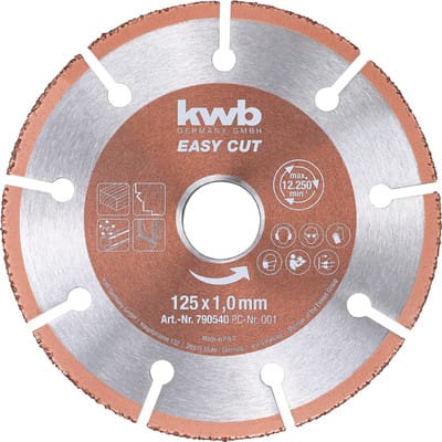 kwb 790540 Trennscheibe gerade 125 mm 1 St. Holz, Kunststoff, Kupfer