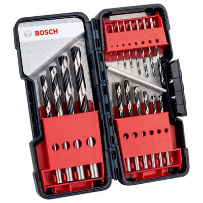 Bosch - Accessories 2608577350 hss Metall-Spiralbohrer-Set 18teilig din 338 Zylinderschaft 1 Set