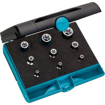 Werkzeug Satz torx, Vierkant hohl 6,3 mm (1/4), Vierkant hohl 10 mm (3/8), Vierkant hohl 12,5 mm (1/2), Außen torx Profil, Anzahl Werkzeuge: - Hazet