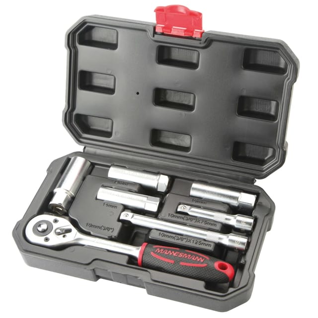 Brüder Mannesmann - M00174 Zündkerzenmontage-Satz, 3/8' Zoll, 7-teilig M00174