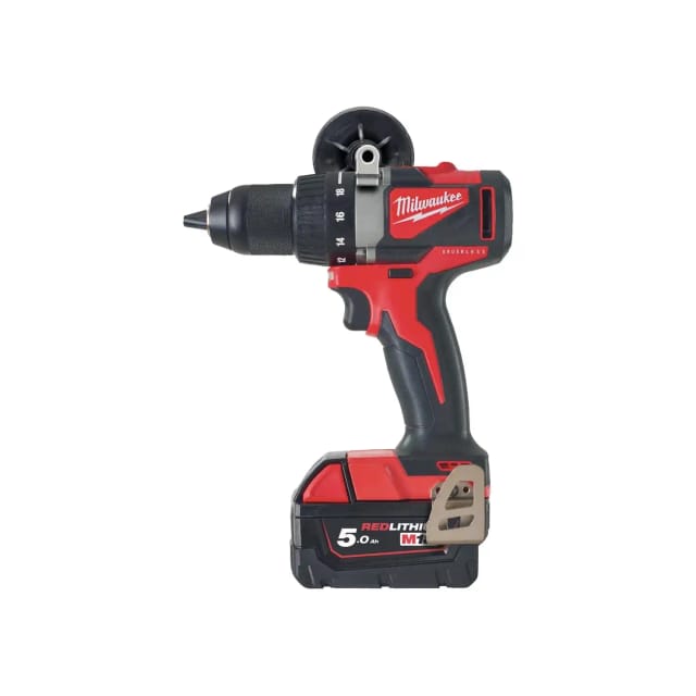 M18 BLDD2-502X Akku Bohrschrauber 18 v 82 Nm Brushless ( 4933464515 ) + 2x Akku 5,0 Ah + Ladegerät + hd Box - Milwaukee