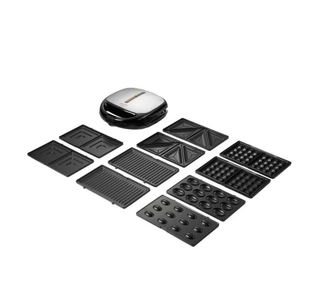 Ad 3040 - 5-in-1 Sandwichmaker, Multifunktion, Brottoaster, Sandwichmaker mit Grill, 1200 w, Waffeleisen, Nussofen, Kontaktgrill, doppelseitiger