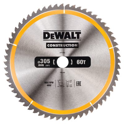 Kreissägeblatt 305 x 30mm 60 wz - Dewalt