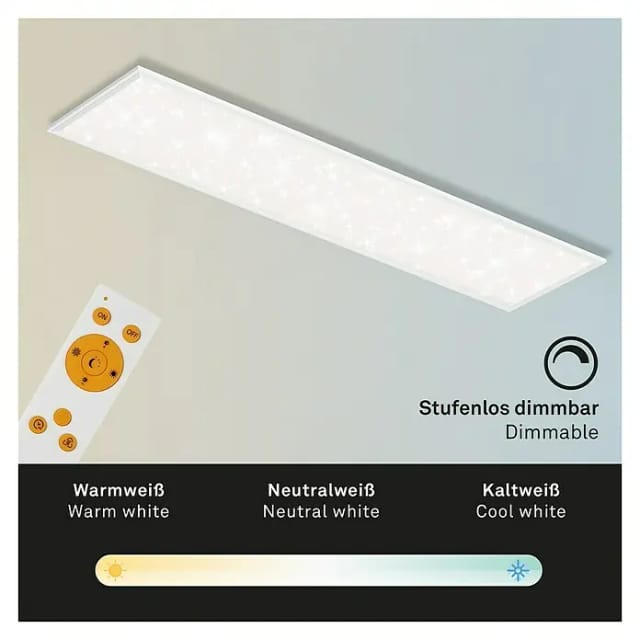 Led Panel 36W weiß Fernbedienung Sternenhimmel cct Deckenlampe Dimmbar
