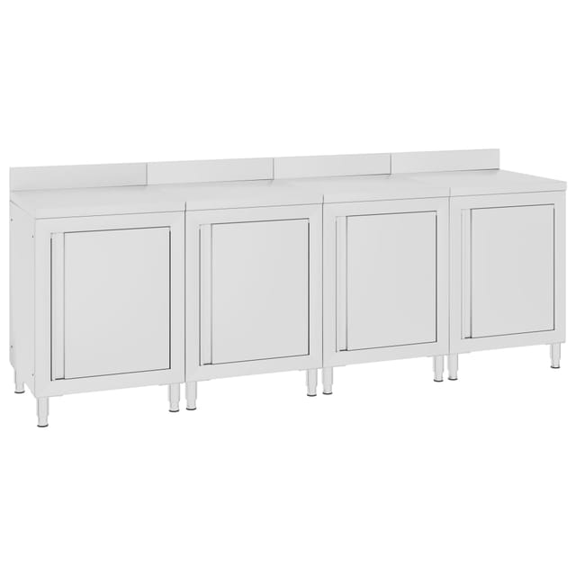 Arbeitsschrank 240x60x96 cm Edelstahl Vidaxl