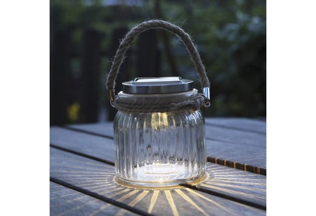 Star - Trading Solar-Tischdeko, Tischleuchte Jamjar Outdoor
