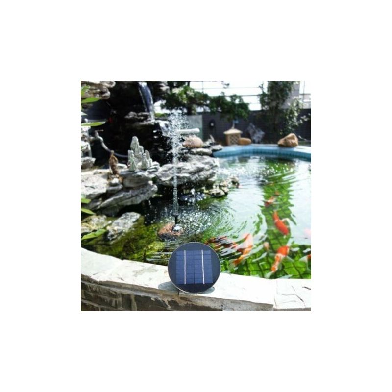 Solarpumpe Für Teiche, Pools, Springbrunnen Oder Gärten – Komplettset Mit Photovoltaikmodulen, Kein Stromanschluss Erforderlich, Geräuschlos Und Umweltfreundlich