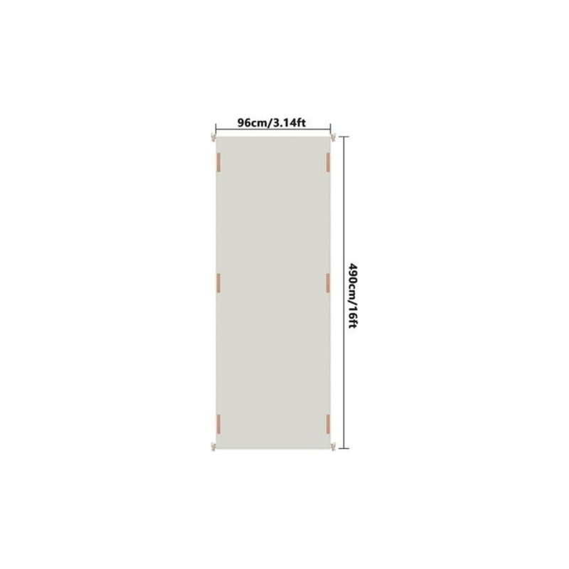 Solarabdeckung Für Außen- Und Innenpools – Thermoabdeckung Für Aufstellpools 490 × 96 Cm Mit Befestigungsschnur, Verdunstungsschutz Und Wärmespeicherung
