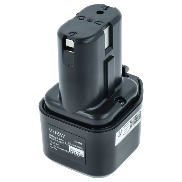 Vhbw - 1x Akku kompatibel mit Stanley Bostitch GCN40T, GF28WW, GF33PT Werkzeug (2100 mAh, NiMH, 7,2 v)