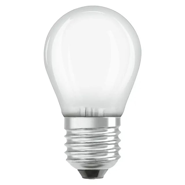 Osram - Filament led Lampe mit E27 Sockel, Tropfenform, Tageslichtweiss (6500K), 4W, Ersatz für 40W-Glühbirne, led Retrofit classic p