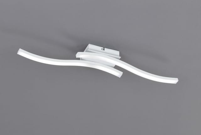 Trio Lighting - Routengeführte Deckenleuchte 2 Weiße Wellenstäbe L. 54cm R62472131