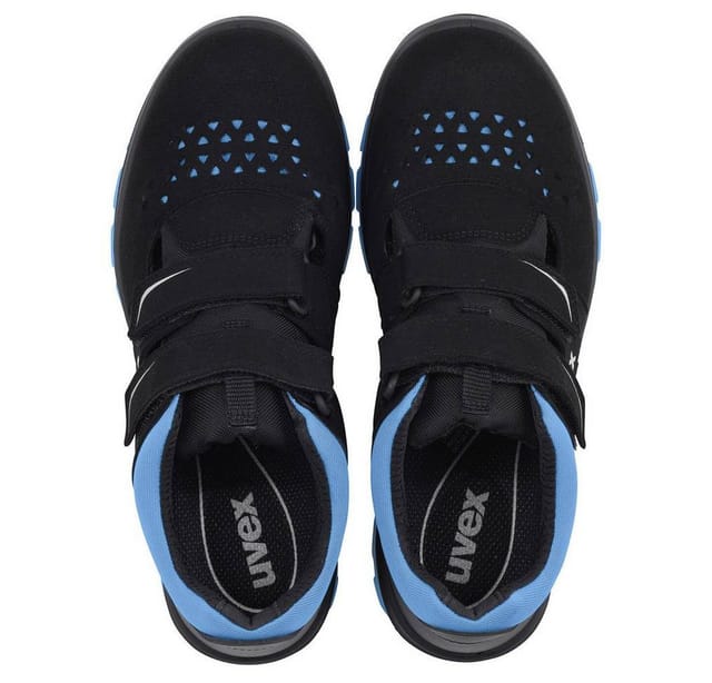Uvex - 2 xenova® 9553242 esd Sicherheitssandale S1P Schuhgröße (eu): 42 Schwarz, Blau 1 Paar