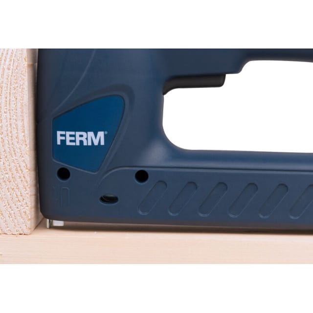 Ferm - Elektrotacker Kombi-Tacker - Schlagkraftreguliering - 400 Klammern - 100 Nägel