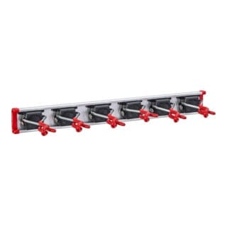 Gerätehalter-Set 'mini' 0,50m Führungsschiene mit 6 Gerätehalter 'mini'