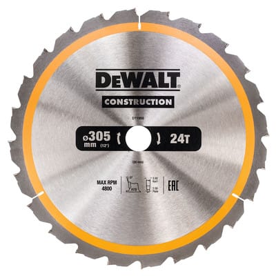 Zubehör - Sägeblatt 305x30 mm, 24 Zähne DT1958 - Dewalt