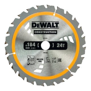 Kreissägeblatt Akku 184/20 mm 24WZ DT1951-QZ - Dewalt