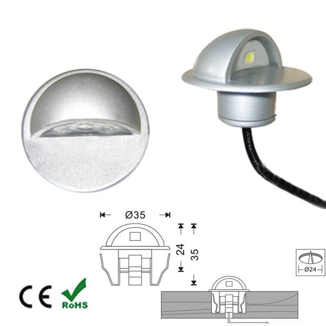 Barcelona Led - LED-Einbauleuchte IP65 12V-DC 0,4W