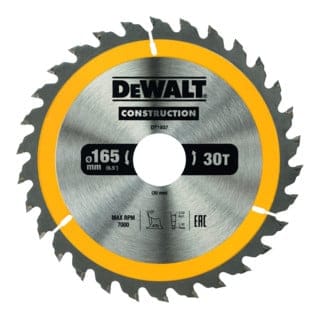 DeWalt Kreissägeblatt Handkr. 165/30 mm 30WZ