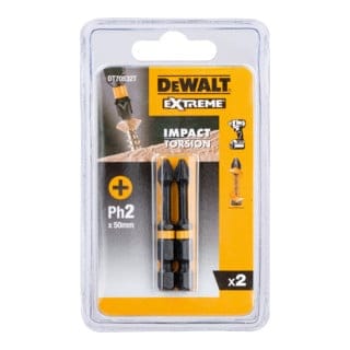 Torsion Bit schlagfest, Ph2 50 mm 2 Stk. - Dewalt