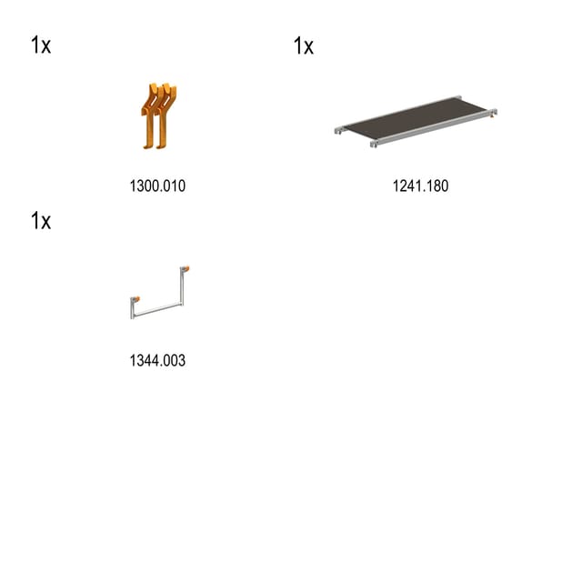 Layher Nachrüstset P2 für Gerüst Uni Kompakt 1405.002