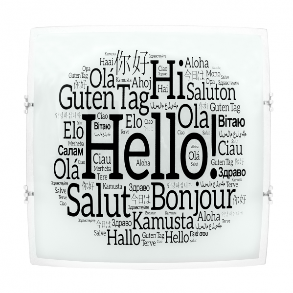 Fabrilamp - Salutation Deckenleuchte 2xe27 white 30x30