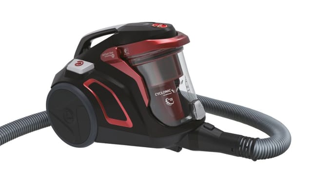 Hoover H-POWER 700 HP730ALG Beutelloser Siebträger-Staubsauger, Allergie-Spezial, Haustierhaar- und Polsterbürste, 2-Liter-Kanister, Zyklon,