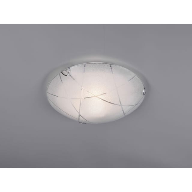 Trio Lighting - Kleine Deckenschale sandrina Glas Lampenschirm mit Streifendekor ø 30cm