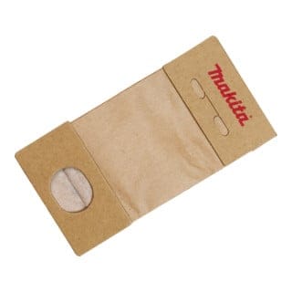 Staubsack Papier, 5 Stk., für Faust-Schwingschleifer BO4555, BO4565 - Makita
