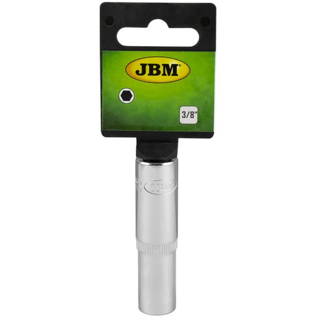 JBM - Sechskant 65mm. lang mit 3/8' von 10mm. Chrom 13323