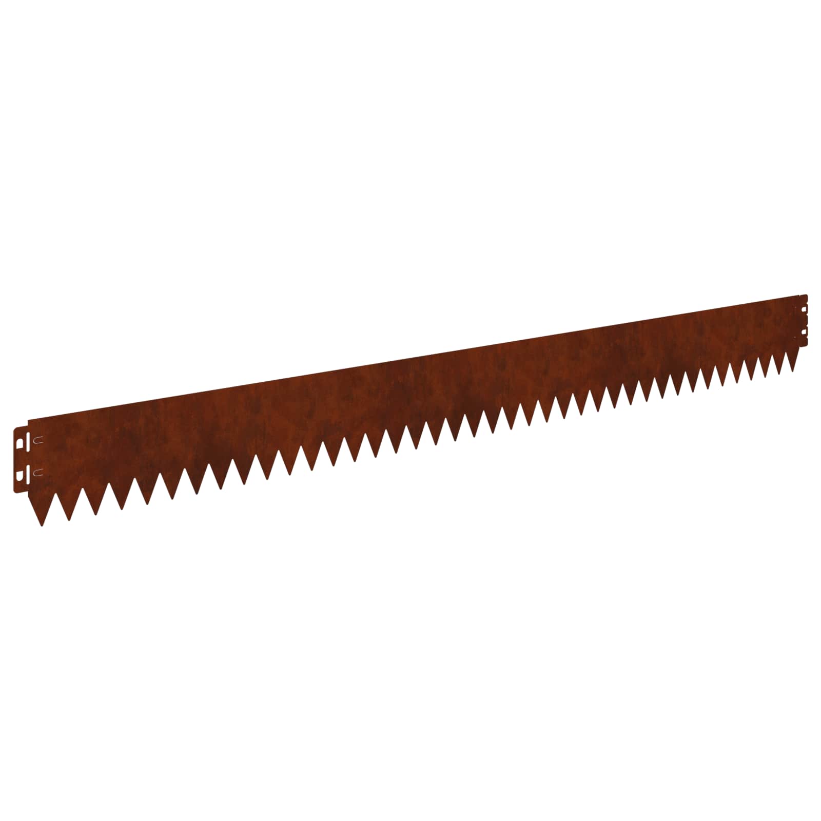 Vidaxl Lawn Edge With Top Fold 20 Pcs 103x10cm Steel Rusty