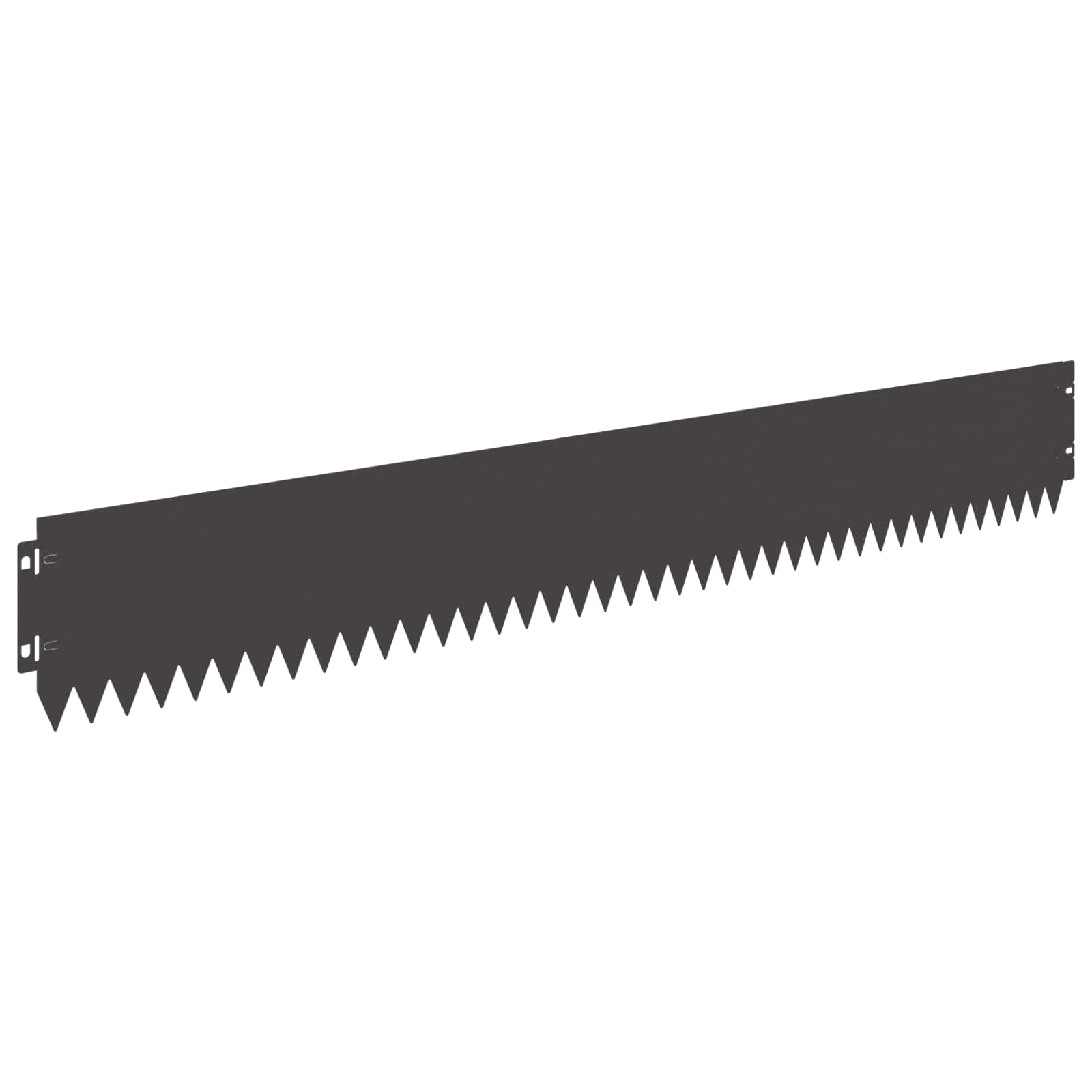 Vidaxl Lawn Edge With Top Fold 20 Pcs 103x15cm Steel Black