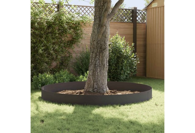 Vidaxl Lawn Edge With Top Fold 10 Pcs 103x30cm Steel Black