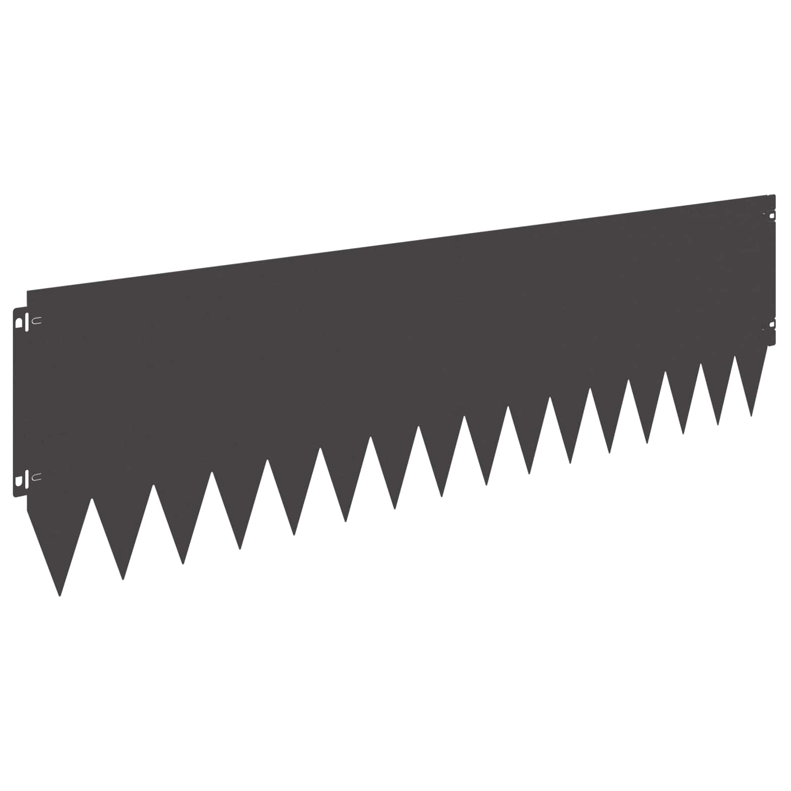 Vidaxl Lawn Edge With Top Fold 20 Pcs 103x30cm Steel Black